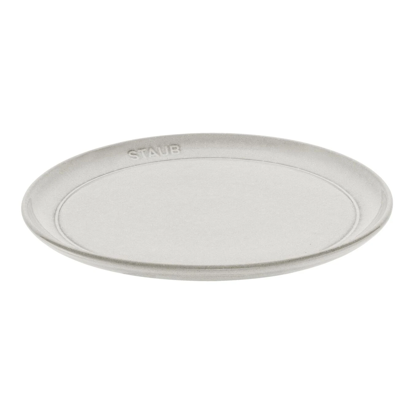Staub Teller Flach 22 Cm, Keramik, Weisser Trüffel 3 Staub Teller Flach 22 Cm, Keramik, Weisser Trüffel