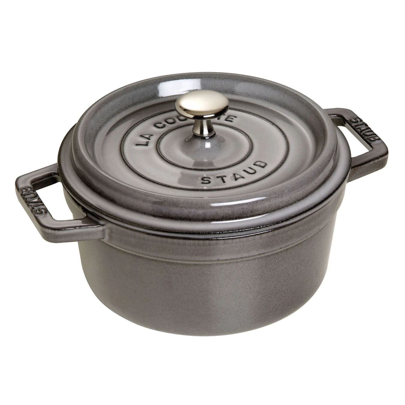 Staub Cocotte 22 Cm, Rund, Graphit-Grau, Gusseisen 3 Staub Cocotte 22 Cm, Rund, Graphit-Grau, Gusseisen
