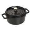 Staub Cocotte 22 Cm, Rund, Schwarz, Gusseisen -Staub Geschäft 40509 305 0 1