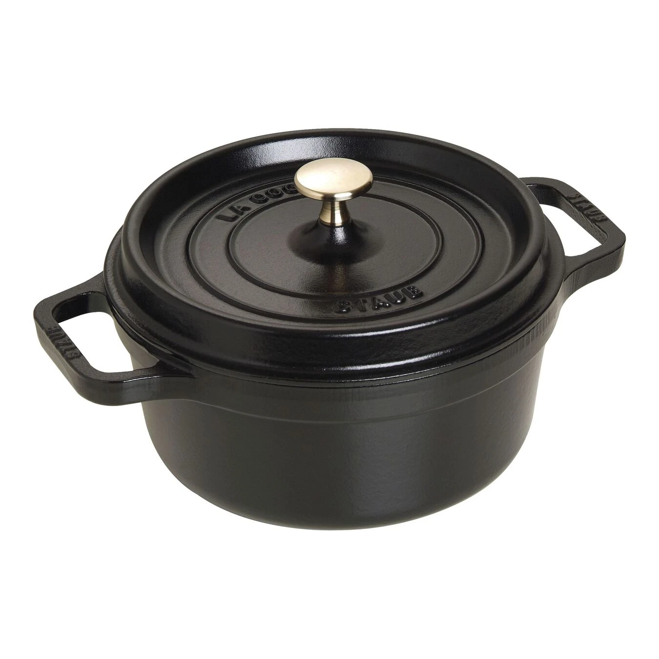 Staub Cocotte 22 Cm, Rund, Schwarz, Gusseisen 3 Staub Cocotte 22 Cm, Rund, Schwarz, Gusseisen