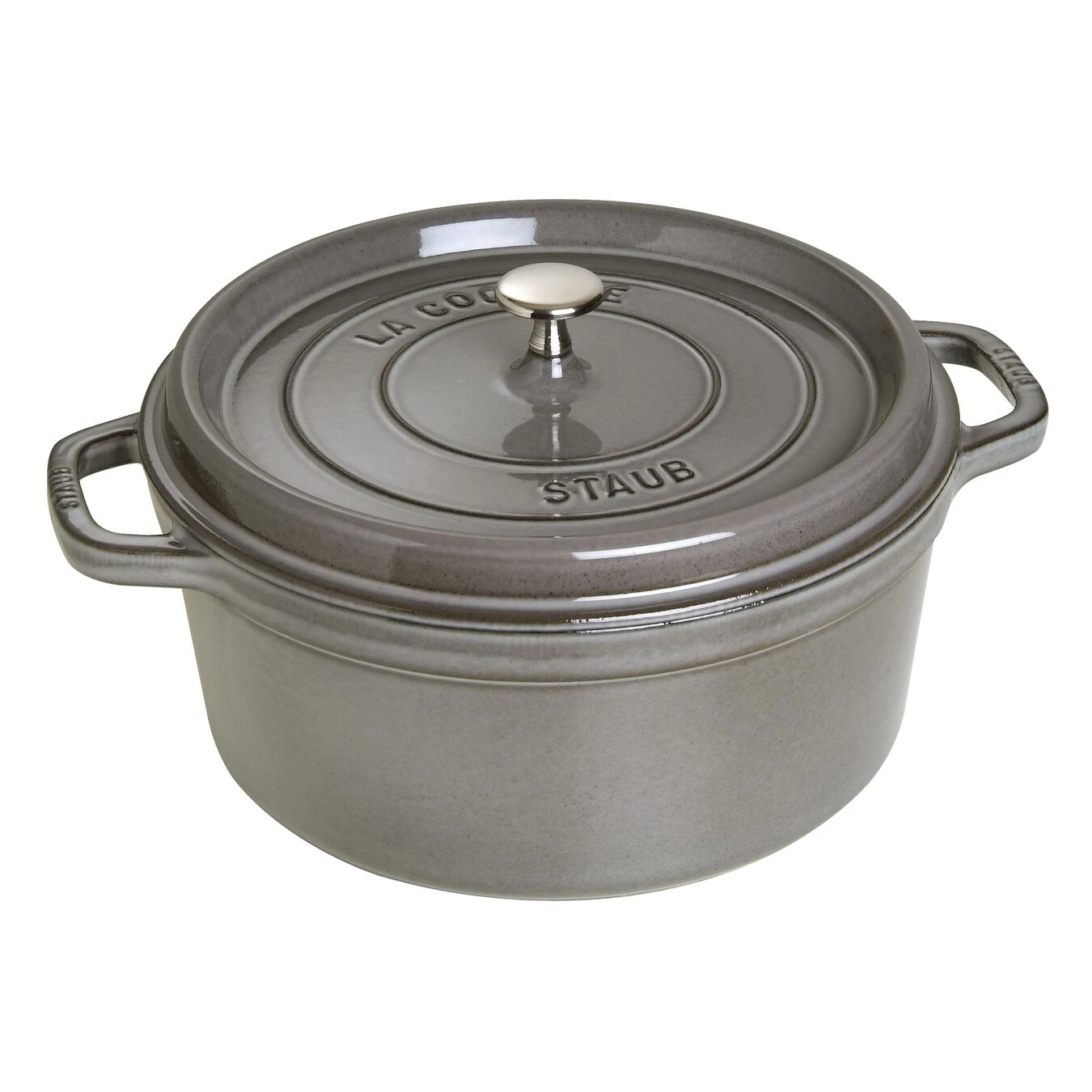 Staub Cocotte 28 Cm, Rund, Graphit-Grau, Gusseisen 3 Staub Cocotte 28 Cm, Rund, Graphit-Grau, Gusseisen