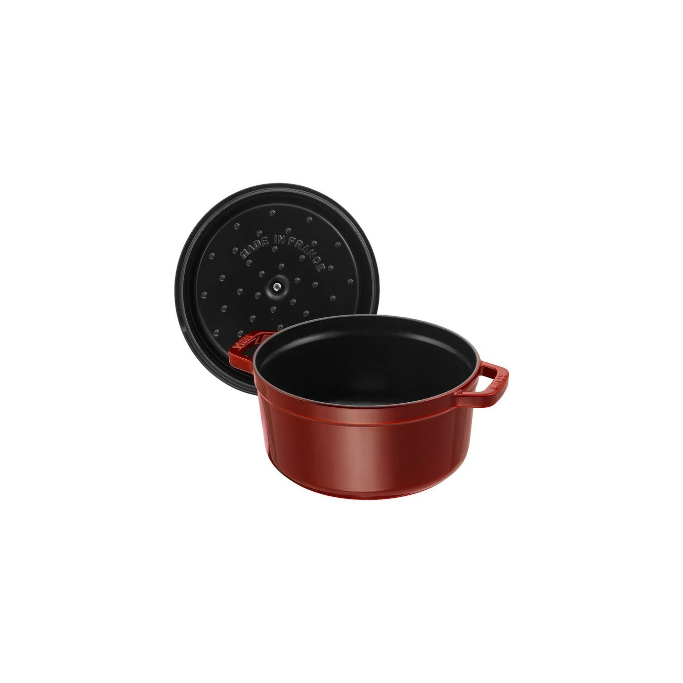 Staub Cocotte 24 Cm, Rund, Grenadine-Rot, Gusseisen 4 Staub Cocotte 24 Cm, Rund, Grenadine-Rot, Gusseisen – Bild 2