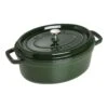 Staub Cocotte 29 Cm, Oval, Basilikum-Grün, Gusseisen 1 Staub Cocotte 29 Cm, Oval, Basilikum-Grün, Gusseisen -Staub Geschäft 40509 363 0 1