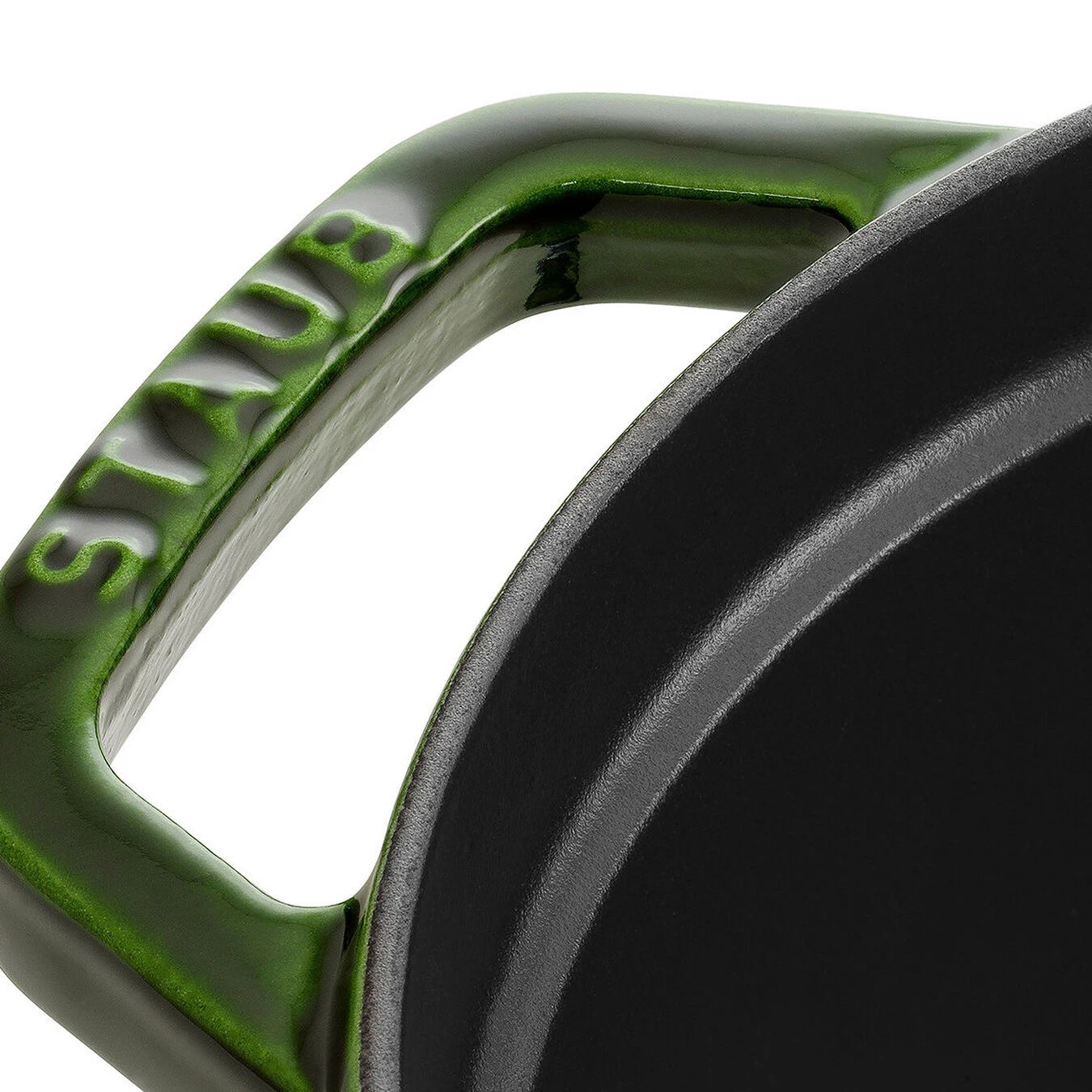 Staub Cocotte 31 Cm, Oval, Basilikum-Grün, Gusseisen – Bild 2