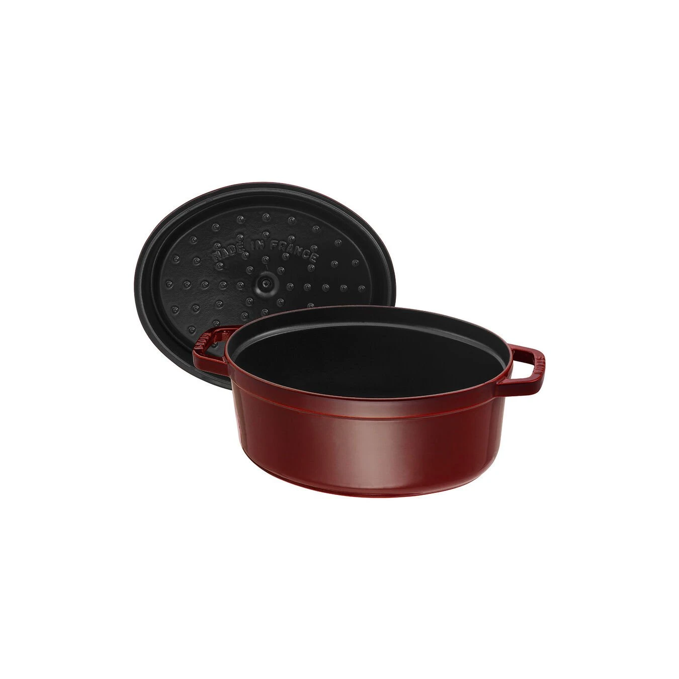 Staub Cocotte 31 Cm, Oval, Grenadine-Rot, Gusseisen 5 Staub Cocotte 31 Cm, Oval, Grenadine-Rot, Gusseisen – Bild 3