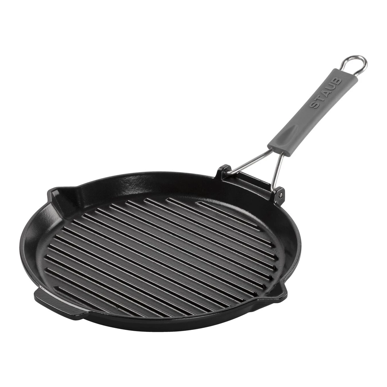 Staub Grillpfanne Mit Ausgießnase 28 Cm, Gusseisen, Schwarz 3 Staub Grillpfanne Mit Ausgießnase 28 Cm, Gusseisen, Schwarz