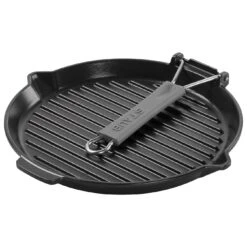 Alternative view of Staub Grillpfanne Mit Ausgießnase 28 Cm, Gusseisen, Schwarz