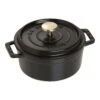 Staub Cocotte 12 Cm, Rund, Schwarz, Gusseisen -Staub Geschäft 40509 471 0 1