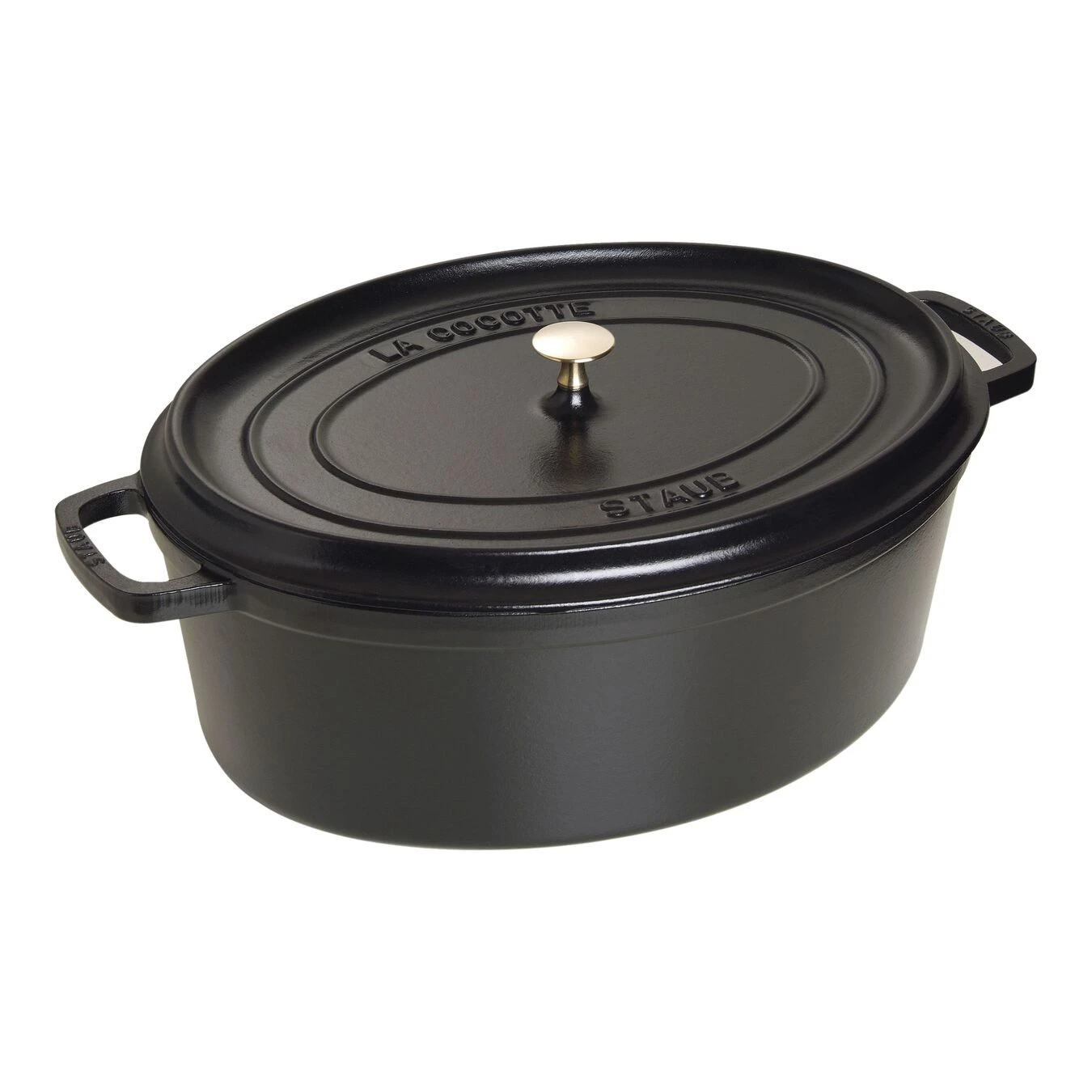 Staub Cocotte 41 Cm, Oval, Schwarz, Gusseisen 3 Staub Cocotte 41 Cm, Oval, Schwarz, Gusseisen