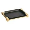 Staub Teller Mit Holzunterlage 33 Cm X 22 Cm, Gusseisen, Schwarz 1 Staub Teller Mit Holzunterlage 33 Cm X 22 Cm, Gusseisen, Schwarz -Staub Geschäft 40509 523 0 1