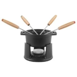 Staub Mini Fondue Set 10 Cm, Schwarz -Staub Geschäft 40509 587 0 000000875