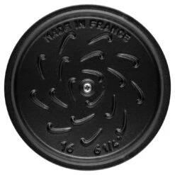Staub Reis-Cocotte 16 Cm, Rund, Schwarz, Gusseisen -Staub Geschäft 40509 655 0 6