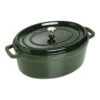 Staub Cocotte 33 Cm, Oval, Basilikum-Grün, Gusseisen -Staub Geschäft 40509 691 0 1