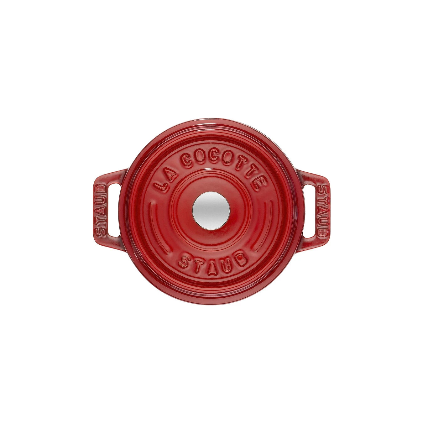 Staub Mini Cocotte 10 Cm, Rund, Kirsch-Rot, Gusseisen 4 Staub Mini Cocotte 10 Cm, Rund, Kirsch-Rot, Gusseisen – Bild 2