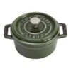 Staub Mini Cocotte 10 Cm, Rund, Basilikum-Grün, Gusseisen -Staub Geschäft 40509 804 0 1