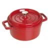 Staub Cocotte 20 Cm, Rund, Kirsch-Rot, Gusseisen