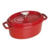 Staub Cocotte 23 Cm, Oval, Kirsch-Rot, Gusseisen 2 Staub Cocotte 23 Cm, Oval, Kirsch-Rot, Gusseisen -Staub Geschäft 40509 830 0 1