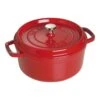 Staub Cocotte 24 Cm, Rund, Kirsch-Rot, Gusseisen -Staub Geschäft 40509 835 0 1