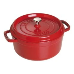 Alternative view of Staub Cocotte 18 Cm, Rund, Kirsch-Rot, Gusseisen