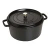 Staub Cocotte 30 Cm, Rund, Schwarz, Gusseisen -Staub Geschäft 40509 863 0 1