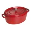 Staub Cocotte 33 Cm, Oval, Kirsch-Rot, Gusseisen -Staub Geschäft 40509 872 0 1 1