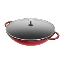 Alternative view of Staub Wok Mit Glasdeckel 37 Cm, Gusseisen