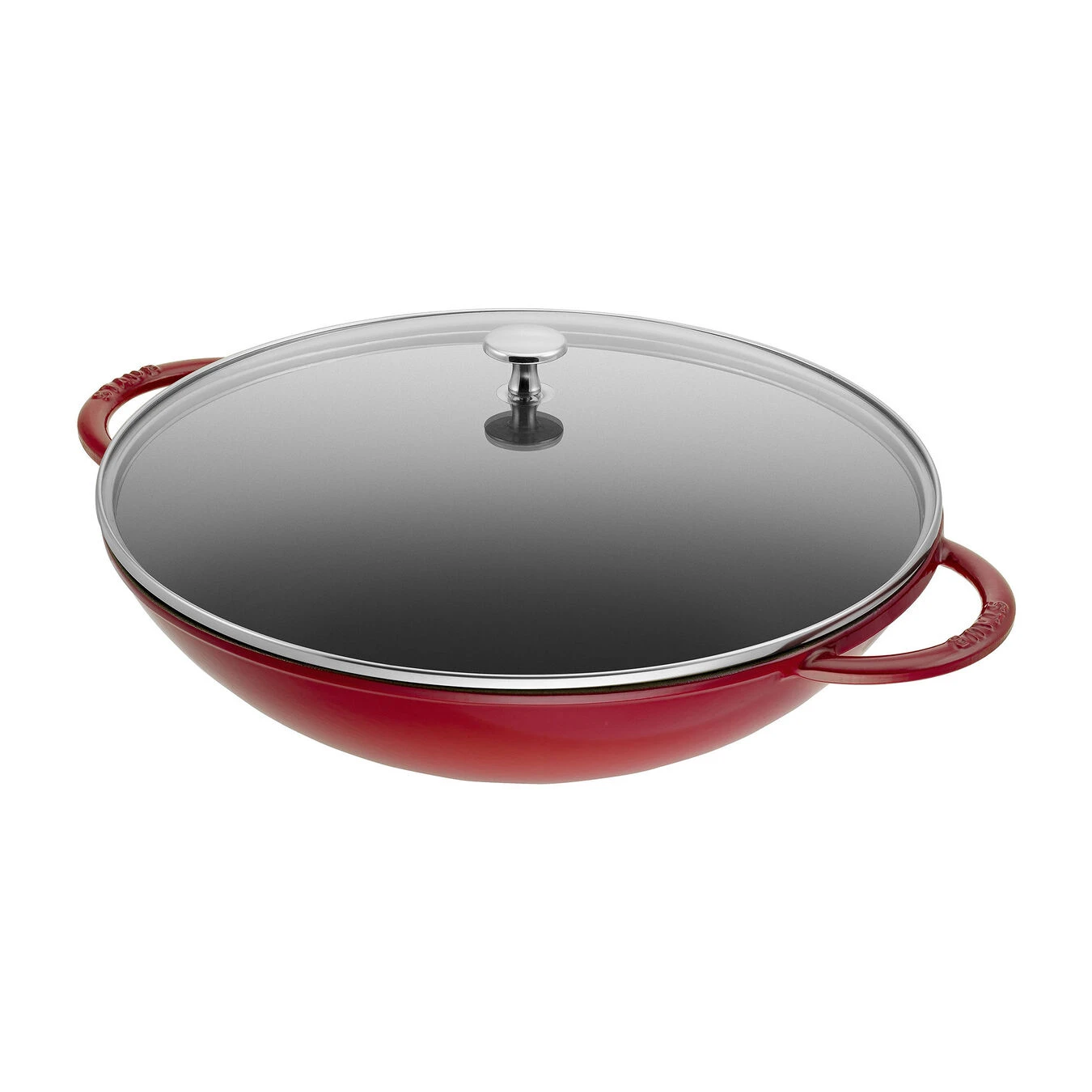 Staub Wok Mit Glasdeckel 37 Cm, Gusseisen 4 Staub Wok Mit Glasdeckel 37 Cm, Gusseisen – Bild 2