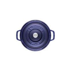 Alternative view of Staub Cocotte 22 Cm, Rund, Dunkelblau, Gusseisen