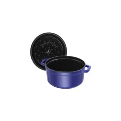 Staub Cocotte 22 Cm, Rund, Dunkelblau, Gusseisen -Staub Geschäft 40510 265 0 5 2