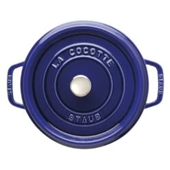 Alternative view of Staub Cocotte 24 Cm, Rund, Dunkelblau, Gusseisen