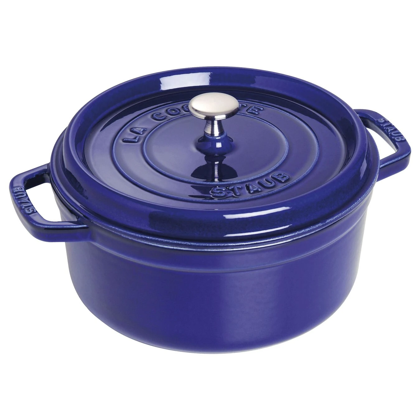 Staub Cocotte 26 Cm, Rund, Dunkelblau, Gusseisen 3 Staub Cocotte 26 Cm, Rund, Dunkelblau, Gusseisen