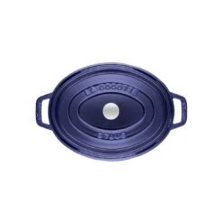 Alternative view of Staub Cocotte 33 Cm, Oval, Dunkelblau, Gusseisen