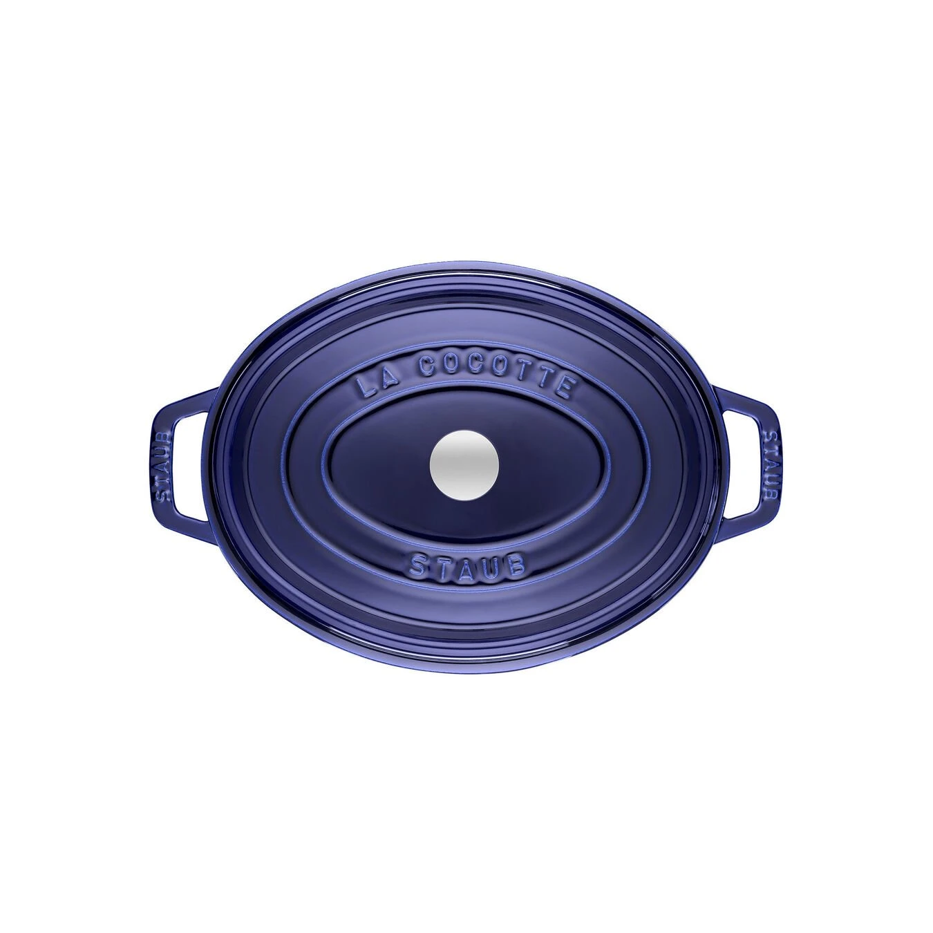 Staub Cocotte 33 Cm, Oval, Dunkelblau, Gusseisen 4 Staub Cocotte 33 Cm, Oval, Dunkelblau, Gusseisen – Bild 2