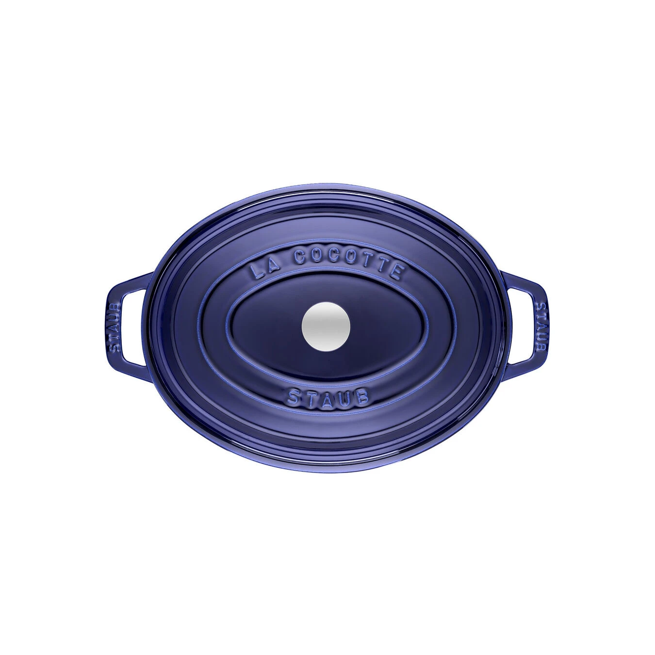 Staub Cocotte 29 Cm, Oval, Dunkelblau, Gusseisen 4 Staub Cocotte 29 Cm, Oval, Dunkelblau, Gusseisen – Bild 2