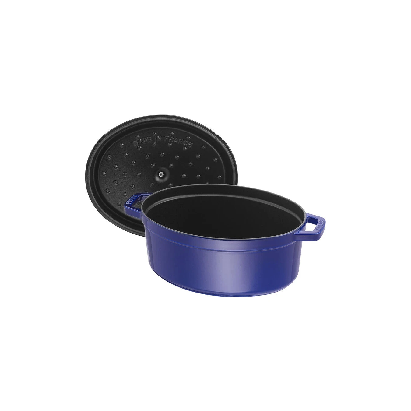 Staub Cocotte 31 Cm, Oval, Dunkelblau, Gusseisen 5 Staub Cocotte 31 Cm, Oval, Dunkelblau, Gusseisen – Bild 3