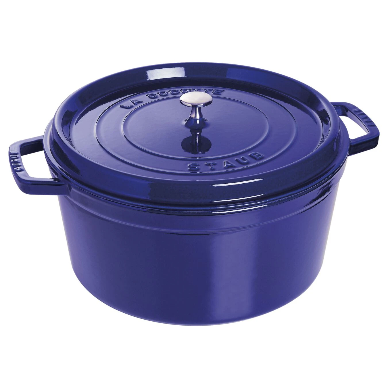Staub Cocotte 30 Cm, Rund, Dunkelblau, Gusseisen 3 Staub Cocotte 30 Cm, Rund, Dunkelblau, Gusseisen