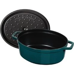 Staub Cocotte 31 Cm, Oval, La-Mer, Gusseisen -Staub Geschäft 40510 598 0 5