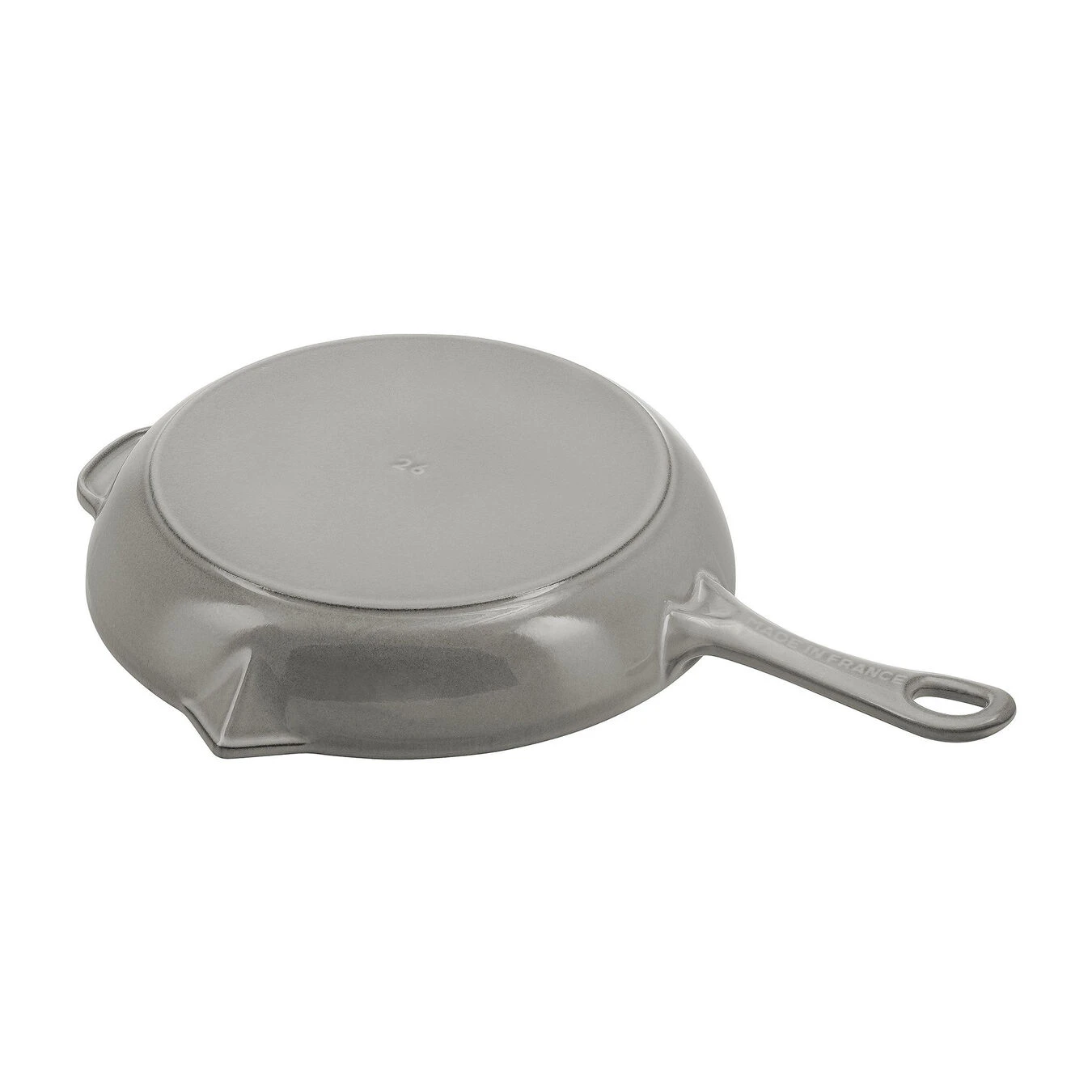 Staub Bratpfanne Mit Ausgießnase 26 Cm, Gusseisen, Graphit-Grau 5 Staub Bratpfanne Mit Ausgießnase 26 Cm, Gusseisen, Graphit-Grau – Bild 3
