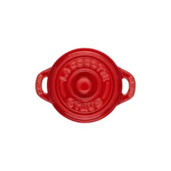 Staub Mini Cocotte 10 Cm, Rund, Kirsch-Rot, Keramik -Staub Geschäft 40510 785 0 7