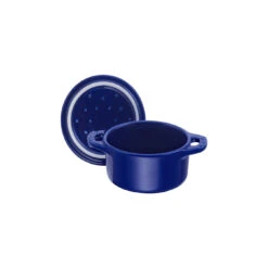 Staub Mini Cocotte 10 Cm, Rund, Dunkelblau, Keramik -Staub Geschäft 40510 786 0 6