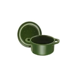 Alternative view of Staub Mini Cocotte 10 Cm, Rund, Basilikum-Grün, Keramik