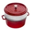 Staub Cocotte Mit Dämpfeinsatz 26 Cm, Rund, Kirsch-Rot, Gusseisen 1 Staub Cocotte Mit Dämpfeinsatz 26 Cm, Rund, Kirsch-Rot, Gusseisen -Staub Geschäft 40510601
