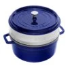 Staub Cocotte Mit Dämpfeinsatz 26 Cm, Rund, Dunkelblau, Gusseisen 2 Staub Cocotte Mit Dämpfeinsatz 26 Cm, Rund, Dunkelblau, Gusseisen -Staub Geschäft 40510604