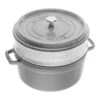 Staub Cocotte Mit Dämpfeinsatz 26 Cm, Rund, Graphit-Grau, Gusseisen 2 Staub Cocotte Mit Dämpfeinsatz 26 Cm, Rund, Graphit-Grau, Gusseisen -Staub Geschäft 40510605