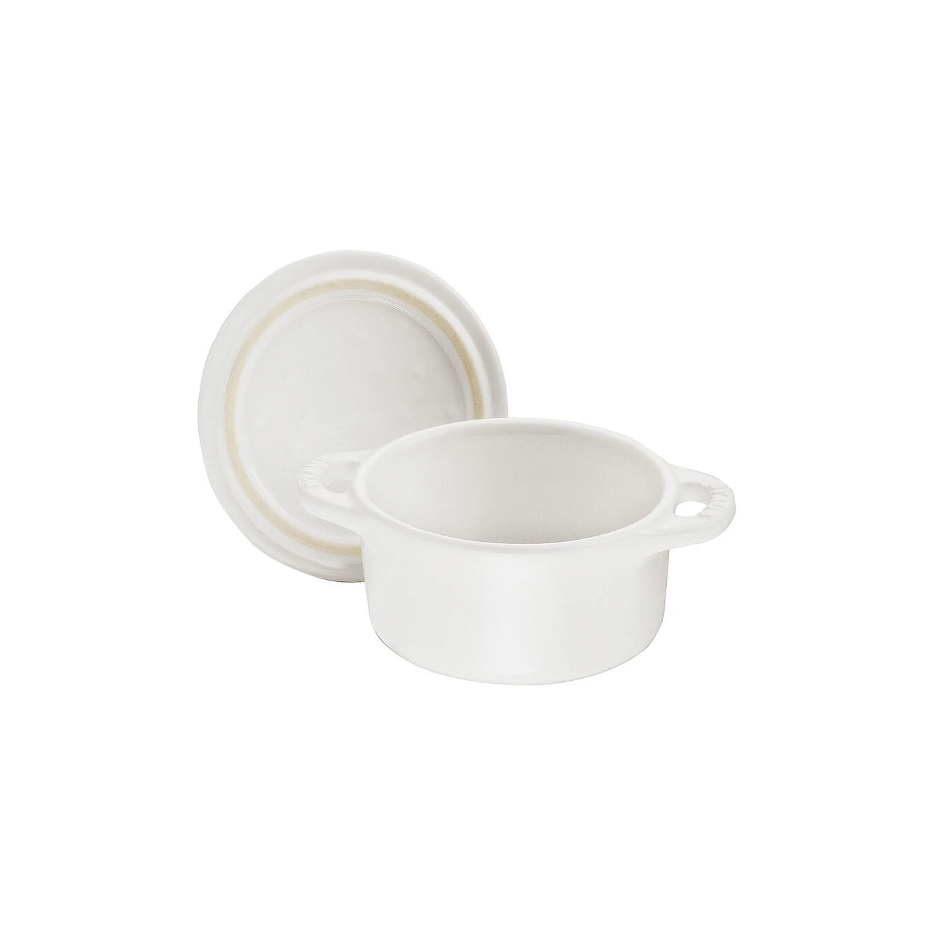 Staub Mini Cocotte 10 Cm, Rund, Reinweiß, Keramik 7 Staub Mini Cocotte 10 Cm, Rund, Reinweiß, Keramik – Bild 5