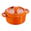 Staub Mini Cocotte 10 Cm, Rund, Orange, Keramik -Staub Geschäft 40511 085 0 1