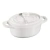 Staub Mini Cocotte 10 Cm, Oval, Reinweiß, Keramik 1 Staub Mini Cocotte 10 Cm, Oval, Reinweiß, Keramik -Staub Geschäft 40511 089 0 1