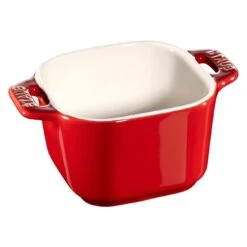 Alternative view of Staub XS Mini Cocotte Set 2-tlg, Quadratisch, Kirsch-Rot, Keramik