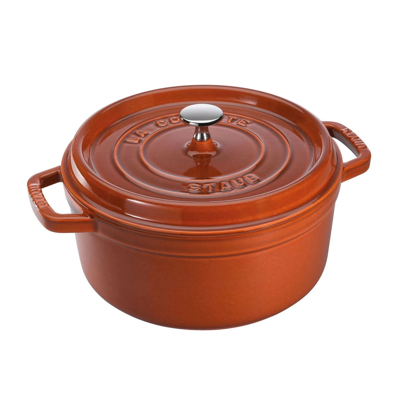 Staub Cocotte 24 Cm, Rund, Zimt, Gusseisen 3 Staub Cocotte 24 Cm, Rund, Zimt, Gusseisen