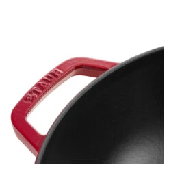 Alternative view of Staub Wok Mit Glasdeckel 30 Cm, Gusseisen